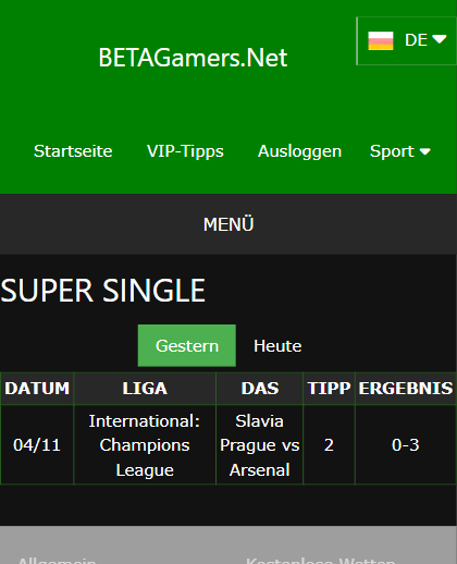 vip Wettscheine gewonnen